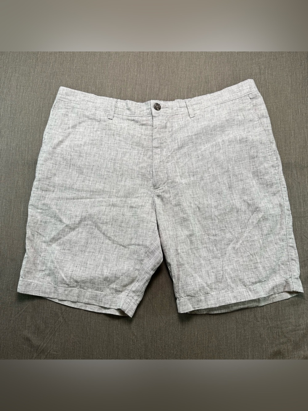 NEW Goodfellow & Co The Every Wear Flat-Front Shorts Mens 38 Gray 9" Inseam NWT